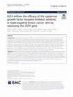 Research paper thumbnail of KLF4 defines the efficacy of the epidermal growth factor receptor inhibitor, erlotinib, in triple-negative breast cancer cells by repressing the EGFR gene