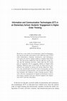 Research paper thumbnail of Information and Communication Technologies (ICT) in an Elementary School: Students' Engagement in Higher Order Thinking