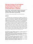 Research paper thumbnail of Molecular Dynamics for the Prediction of the Interfacial Shear Stress and Interface Dielectric Properties of Carbon Fiber Epoxy Composites