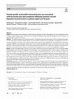 Research paper thumbnail of Female gender and medial meniscal lesions are associated with increased pain and symptoms following anterior cruciate ligament reconstruction in patients aged over 50 years