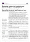 Research paper thumbnail of Mutation in the CX3C Motif of G Protein Disrupts Its Interaction with Heparan Sulfate: A Calorimetric, Spectroscopic, and Molecular Docking Study