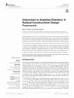 Research paper thumbnail of Interaction in Assistive Robotics: A Radical Constructivist Design Framework