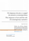 Research paper thumbnail of Os Impasses Da Arte e O Papel Da Narrativa Contemporânea