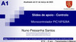 Research paper thumbnail of Controlo - Slides de apoio - Microcontrolador PIC16F628A