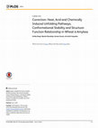 Research paper thumbnail of Correction: Heat, Acid and Chemically Induced Unfolding Pathways, Conformational Stability and Structure-Function Relationship in Wheat α-Amylase