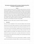 Research paper thumbnail of Determinants and outcomes of IT governance in manufacturing SMEs: A strategic IT management perspective