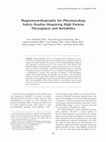 Research paper thumbnail of Magnetocardiography for pharmacology safety studies requiring high patient throughput and reliability