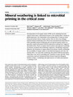 Research paper thumbnail of Mineral weathering is linked to microbial priming in the critical zone