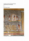 Research paper thumbnail of Translation of a Frieze In the Temple of Ramses