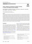 Research paper thumbnail of Choices, attitudes, and experiences of genetic screening in Latino/a and Ashkenazi Jewish individuals