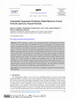 Research paper thumbnail of Automobile Suspension Prediction Model Based on Neural Network and Grey Neural Network