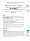 Research paper thumbnail of Integrated reports, external assurance and financial performance