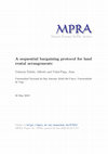 Research paper thumbnail of A sequential bargaining protocol for land rental arrangements