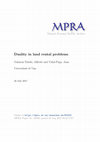 Research paper thumbnail of Duality in land rental problems