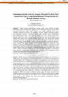 Research paper thumbnail of Hubungan Health Literacy dengan Masalah Terkait Obat Pasien DM Tipe 2 yang Mendapat Terapi Insulin di Rumah Diabetes Ubaya