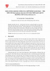 Research paper thumbnail of Nghiên cứu khả năng kháng nấm của chế phẩm nano Ag-TBS đối với Macrophoma theicola QB1 gây hại quả quýt (Citrus deliciosa T.)