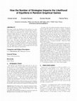 Research paper thumbnail of How the Number of Strategies Impacts the Likelihood of Equilibria in Random Graphical Games