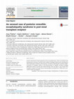 Research paper thumbnail of An unusual case of posterior reversible encephalopathy syndrome in post-renal transplant recipient