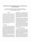 Research paper thumbnail of Optimal hardware/software partitioning for concurrent specification using dynamic programming