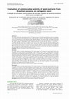 Research paper thumbnail of Evaluation of antimicrobial activity of plant extracts from Brazilian savanna on cariogenic cocci