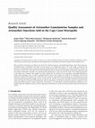 Research paper thumbnail of Quality Assessment of Artemether-Lumefantrine Samples and Artemether Injections Sold in the Cape Coast Metropolis