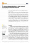 Research paper thumbnail of The Effect of Business Intelligence on Bank Operational Efficiency and Perceptions of Profitability