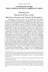 Research paper thumbnail of A continuação de algo. Sobre a história das obras completas de Lukács, de Werner Jung [Tradução]