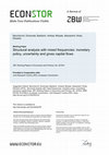 Research paper thumbnail of Structural analysis with mixed frequencies: monetary policy, uncertainty and gross capital flows