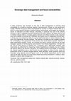 Research paper thumbnail of Sovereign Debt Management and Fiscal Vulnerabilities