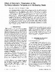 Research paper thumbnail of Effect of Deformation Parameters on the No-Recrystallization Temperature in Nb-Bearing Steels