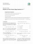 Research paper thumbnail of Remarks on Chern-Simons-Higgs Equations inR1+1