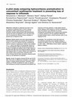 Research paper thumbnail of A pilot study comparing hydrocortisone premedication to concomitant azathioprine treatment in preventing loss of response to infliximab