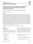 Research paper thumbnail of The stochastic simulation of karst conduit network structure using anisotropic fast marching, and its application to a geologically complex alpine karst system