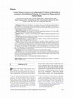 Research paper thumbnail of Lower Retinol Levels as an Independent Predictor of Mortality in Long-term Hemodialysis Patients: A Prospective Observational Cohort Study