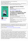 Research paper thumbnail of The utility of MODIS-sPRI for investigating the photosynthetic light-use efficiency in a Mediterranean deciduous forest