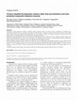 Research paper thumbnail of Chronic hepatitis B prognostic markers other than pre-treatment viral load predicted composite treatment outcome