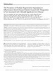 Research paper thumbnail of The Prevalence of Nodular Regenerative Hyperplasia in Inflammatory Bowel Disease Patients Treated with Thioguanine Is Not Associated with Clinically Significant Liver Disease