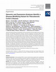 Research paper thumbnail of Genomic and expression analyses identify a disease modifying variant for fibrostenotic Crohn's disease