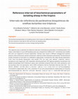 Research paper thumbnail of Intervalo de referência de parâmetros bioquímicos de ovelhas lactantes nos trópicos