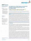 Research paper thumbnail of An Updated View on Water Masses on the pan‐West Greenland Continental Shelf and Their Link to Proglacial Fjords