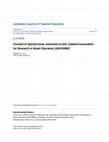 Research paper thumbnail of Forward to Special Issue: Australian & New Zealand Association for Research in Music Education (ANZARME)