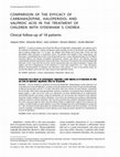 Research paper thumbnail of Comparison of the efficacy of carbamazepine, haloperidol and valproic acid in the treatment of children with Sydenham´s chorea: clinical follow-up of 18 patients