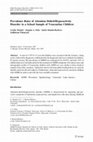 Research paper thumbnail of Prevalence Rates of Attention Deficit/Hyperactivity Disorder in a School Sample of Venezuelan Children