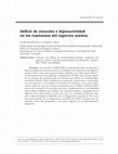 Research paper thumbnail of Déficit de atención e hiperactividad en los trastornos del espectro autista