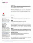 Research paper thumbnail of Visual impairment in pseudoexfoliation from four tertiary centres in India