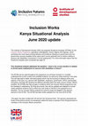 Research paper thumbnail of Inclusion Works Kenya Situational Analysis