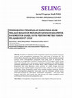 Research paper thumbnail of Peningkatan Pengenalan Sains Pada Anak Melalui Kegiatan Menanam Sayuran Kelompok B4 Semester Ganjil di TK Pertiwi Metro Tahun Pelajaran 2017-2018