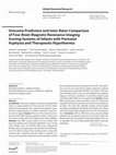 Research paper thumbnail of Outcome Prediction and Inter-Rater Comparison of Four Brain Magnetic Resonance Imaging Scoring Systems of Infants with Perinatal Asphyxia and Therapeutic Hypothermia