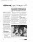 Research paper thumbnail of Is your drinking water safe?