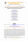 Research paper thumbnail of How effective is Social Entrepreneurship in the Philippines in supporting local Small-Medium Enterprises